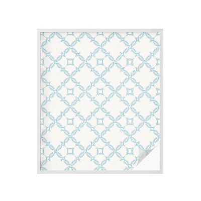 Folia dekoracyjna na okna Geometria niebieska