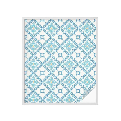 Naklejka na okno mleczna witraż Klasyczna symetria