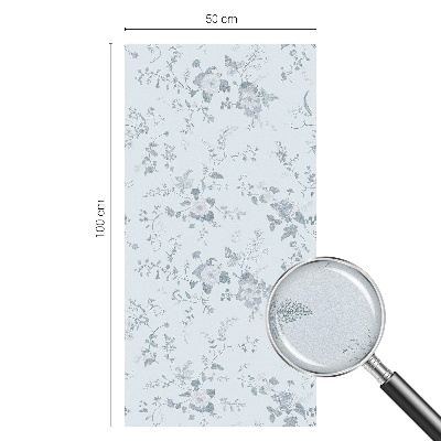 Naklejka na okno dająca prywatność Subtelne kwiaty