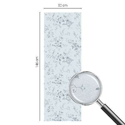 Naklejka na okno dająca prywatność Subtelne kwiaty