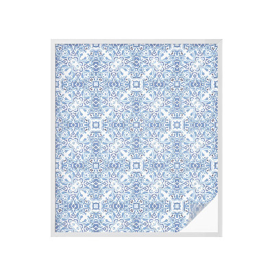 Folia dekoracyjna na okna Niebieskie kafle