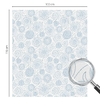 Mleczna naklejka na okno Spiralne wzory