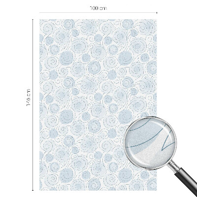 Mleczna naklejka na okno Spiralne wzory