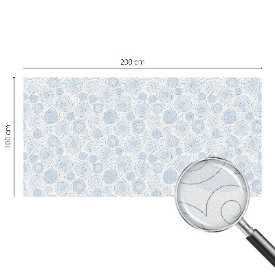 Mleczna naklejka na okno Spiralne wzory