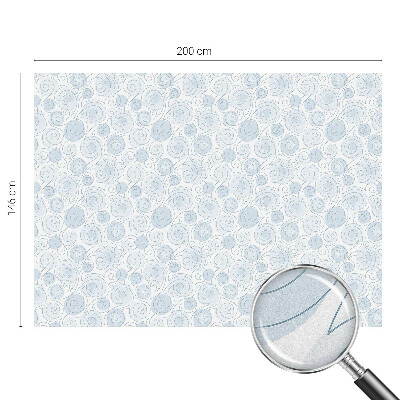 Mleczna naklejka na okno Spiralne wzory