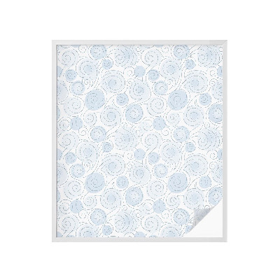 Mleczna naklejka na okno Spiralne wzory