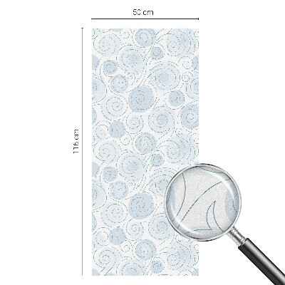 Mleczna naklejka na okno Spiralne wzory