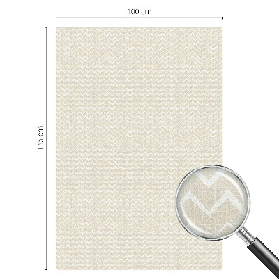 Folia dekoracyjna na okna Zygzak beżowy