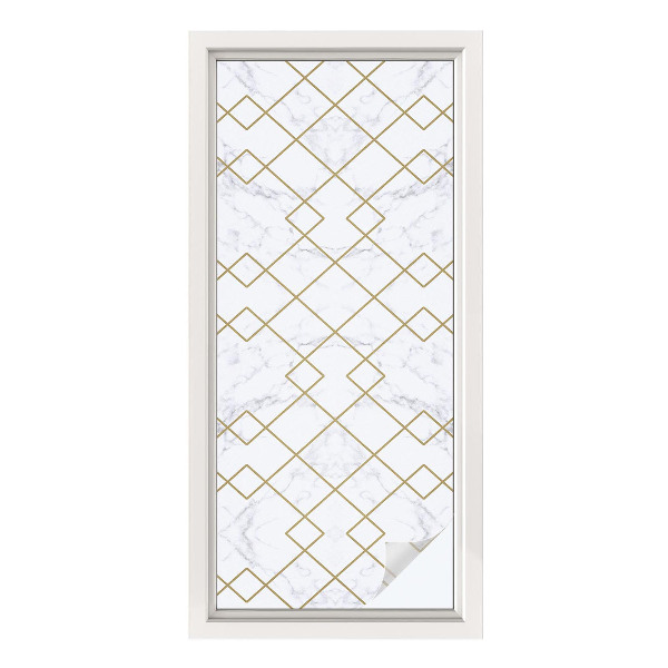 Naklejka na okno mleczna witraż Geometryczne linie