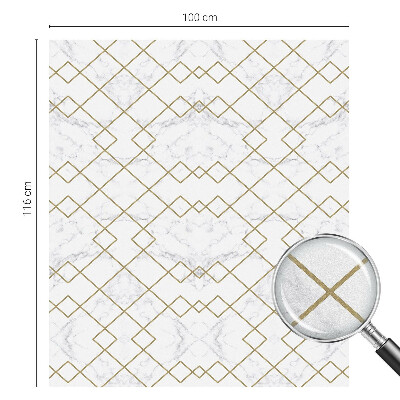 Naklejka na okno mleczna witraż Geometryczne linie