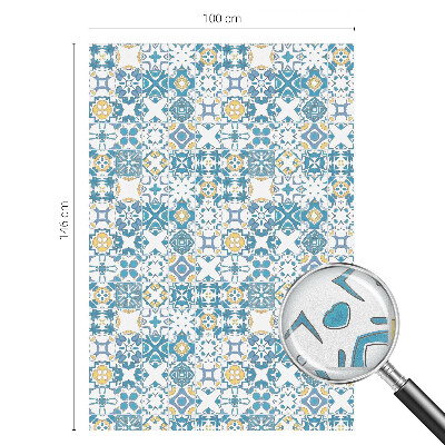 Mleczna naklejka na okno Mozaika wzory