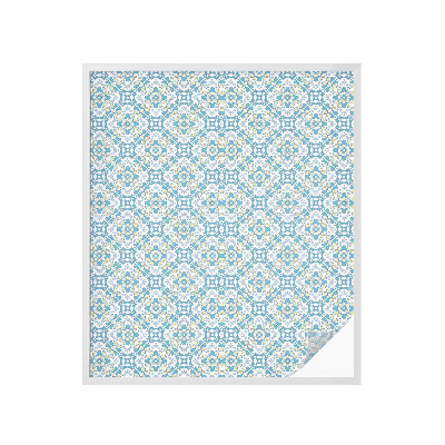 Naklejka na okno mleczna witraż Geometryczne rozety