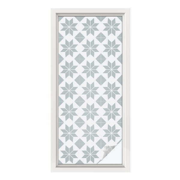 Folia okienna zapewniająca prywatność Gwiazdy geometryczne