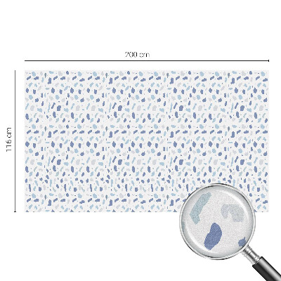 Naklejka na okno dająca prywatność Niebieskie wzory
