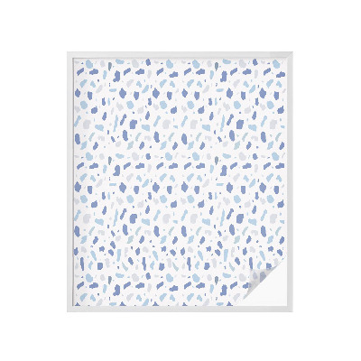 Naklejka na okno dająca prywatność Niebieskie wzory