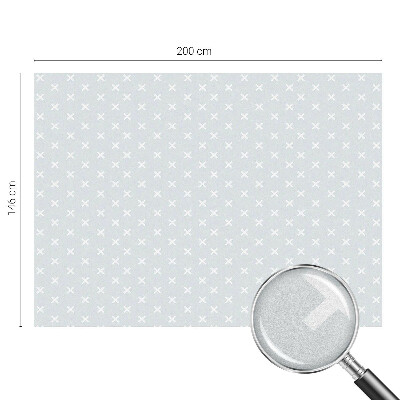 Mleczna naklejka na okno Delikatne krzyżyki