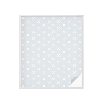 Mleczna naklejka na okno Delikatne krzyżyki