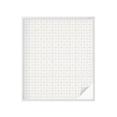 Mleczna naklejka na okno Geometryczne wzory