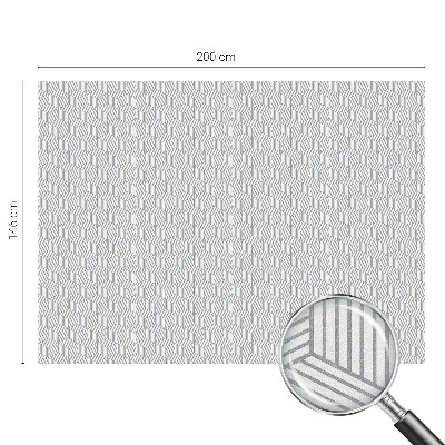 Mleczna naklejka na okno Sześciokątne bryły