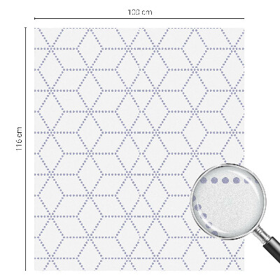 Naklejka na okno mleczna witraż Fioletowe romby