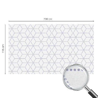 Naklejka na okno mleczna witraż Fioletowe romby