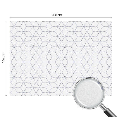 Naklejka na okno mleczna witraż Fioletowe romby