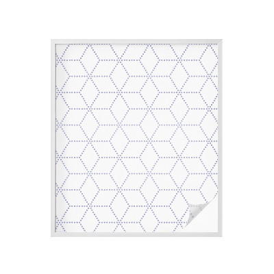 Naklejka na okno mleczna witraż Fioletowe romby