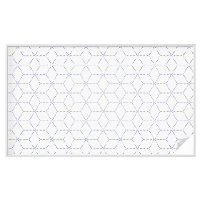 Naklejka na okno mleczna witraż Fioletowe romby