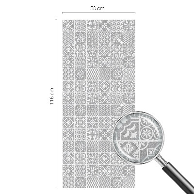 Mleczna naklejka na okno Geometryczna elegancja