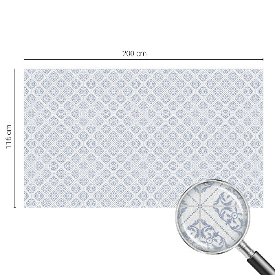 Naklejka na okno mleczna witraż Delikatne rozety