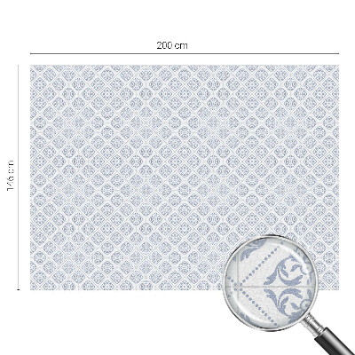 Naklejka na okno mleczna witraż Delikatne rozety