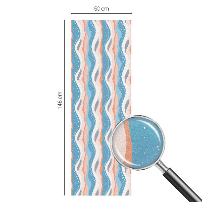 Folia okienna zapewniająca prywatność Falisty rytm