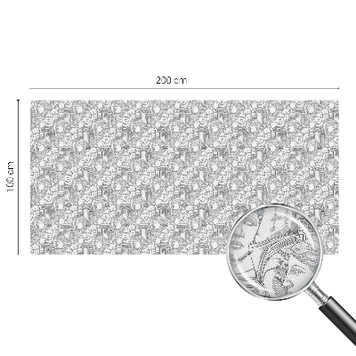 Mleczna naklejka na okno Klasyczne portrety