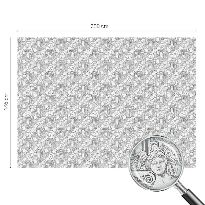 Mleczna naklejka na okno Klasyczne portrety