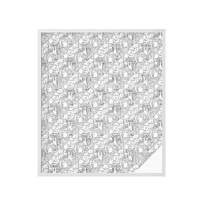 Mleczna naklejka na okno Klasyczne portrety