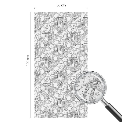 Mleczna naklejka na okno Klasyczne portrety