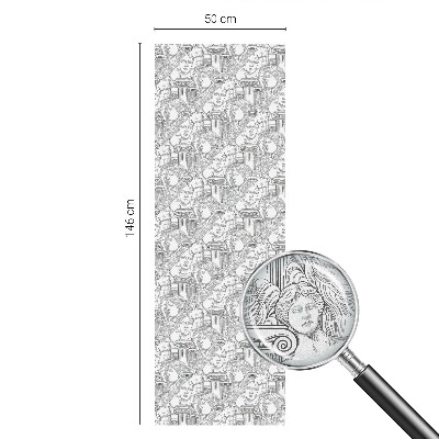 Mleczna naklejka na okno Klasyczne portrety