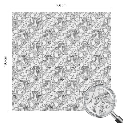 Mleczna naklejka na okno Klasyczne portrety