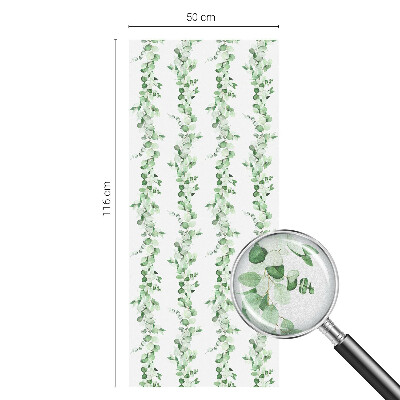 Naklejka na okno dająca prywatność Zielone girlandy