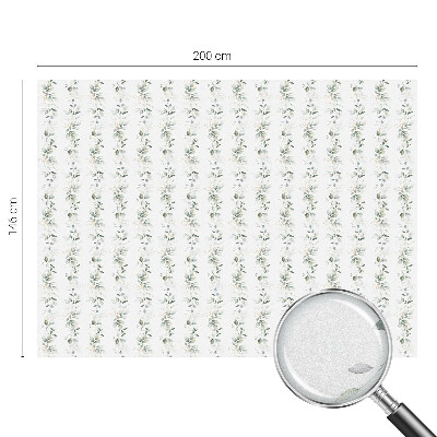 Naklejka na okno mleczna witraż Roślinny urok