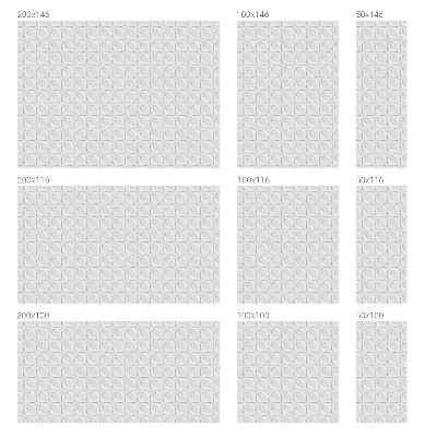 Mleczna naklejka na okno Falistych kształtów