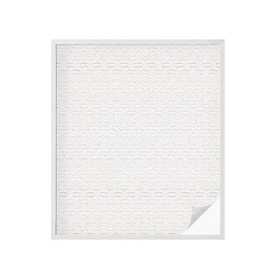 Mleczna naklejka na okno Linie faliste