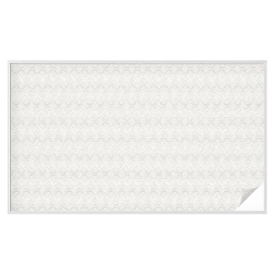 Mleczna naklejka na okno Linie faliste