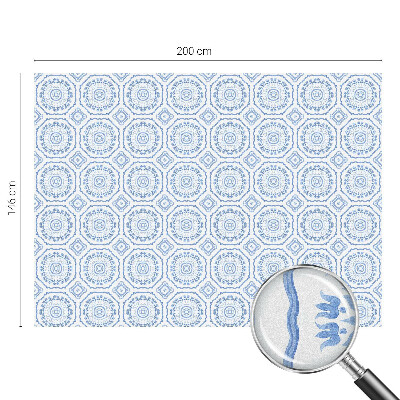 Naklejka na okno mleczna witraż Kwiatowe ornamenty