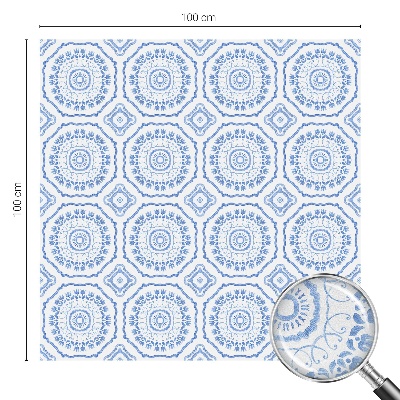 Naklejka na okno mleczna witraż Kwiatowe ornamenty