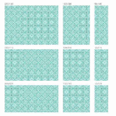 Mleczna naklejka na okno Wzór klasyczny