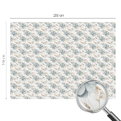 Naklejka na okno mleczna witraż Kwiatowa elegancja