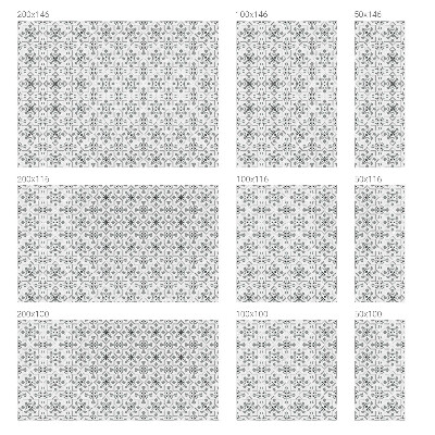 Folia okienna zapewniająca prywatność Symetryczne ornamenty