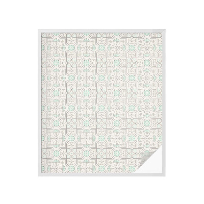 Naklejka na okno dająca prywatność Kwiatowe kafelki