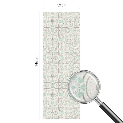 Naklejka na okno dająca prywatność Kwiatowe kafelki